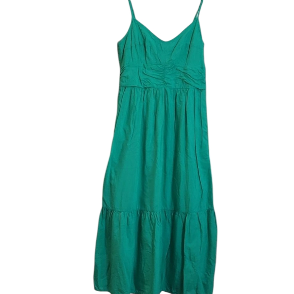 Green Maxi Dress Universal Thread Spaghetti Straps Sz Medium